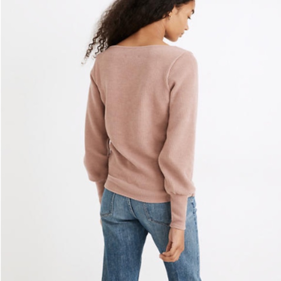 Ottoman Rib Square-Neck Top - Picture 3 of 3